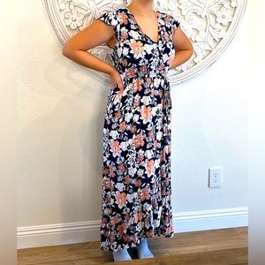 Long floral sun dress
